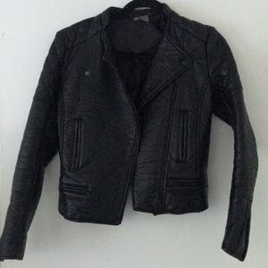 Black Faux Leather Jacket